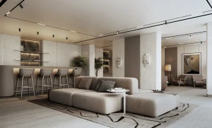 Aerial view of Sobha Siniya Island waterfront community