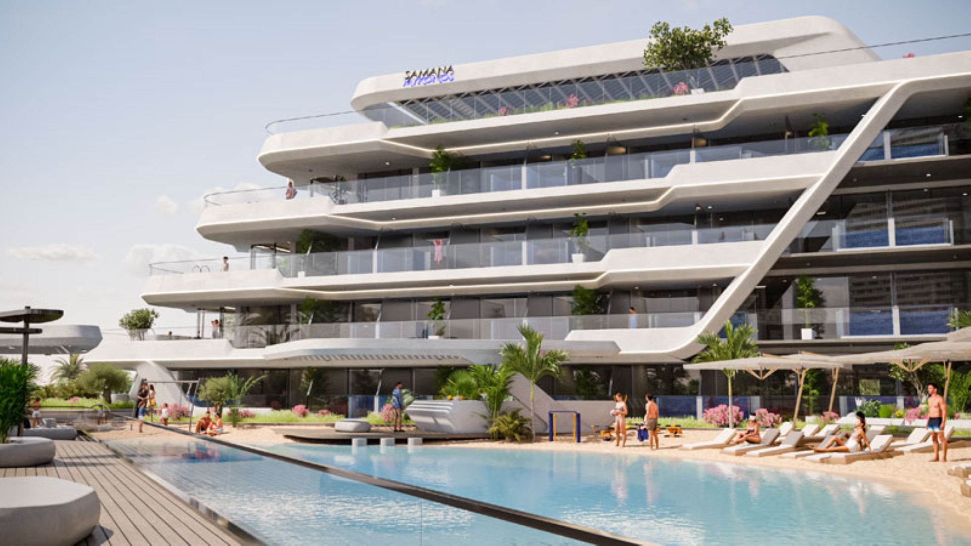 Mykonos Apartments at Dubai Studio City | Samana Developers Properties | Broeck Real Estate