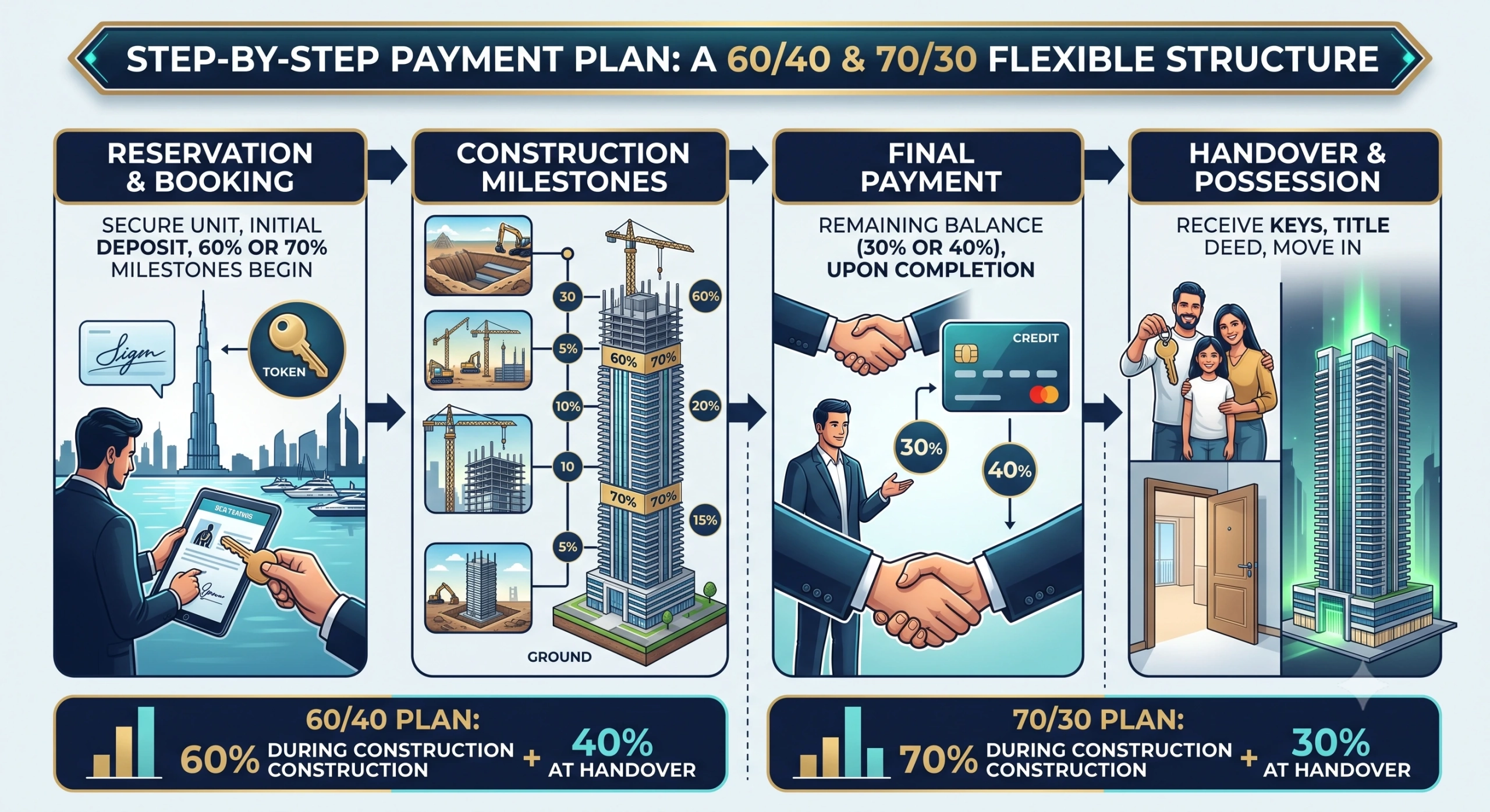 Binghatti off-plan payment plan structure Dubai" 