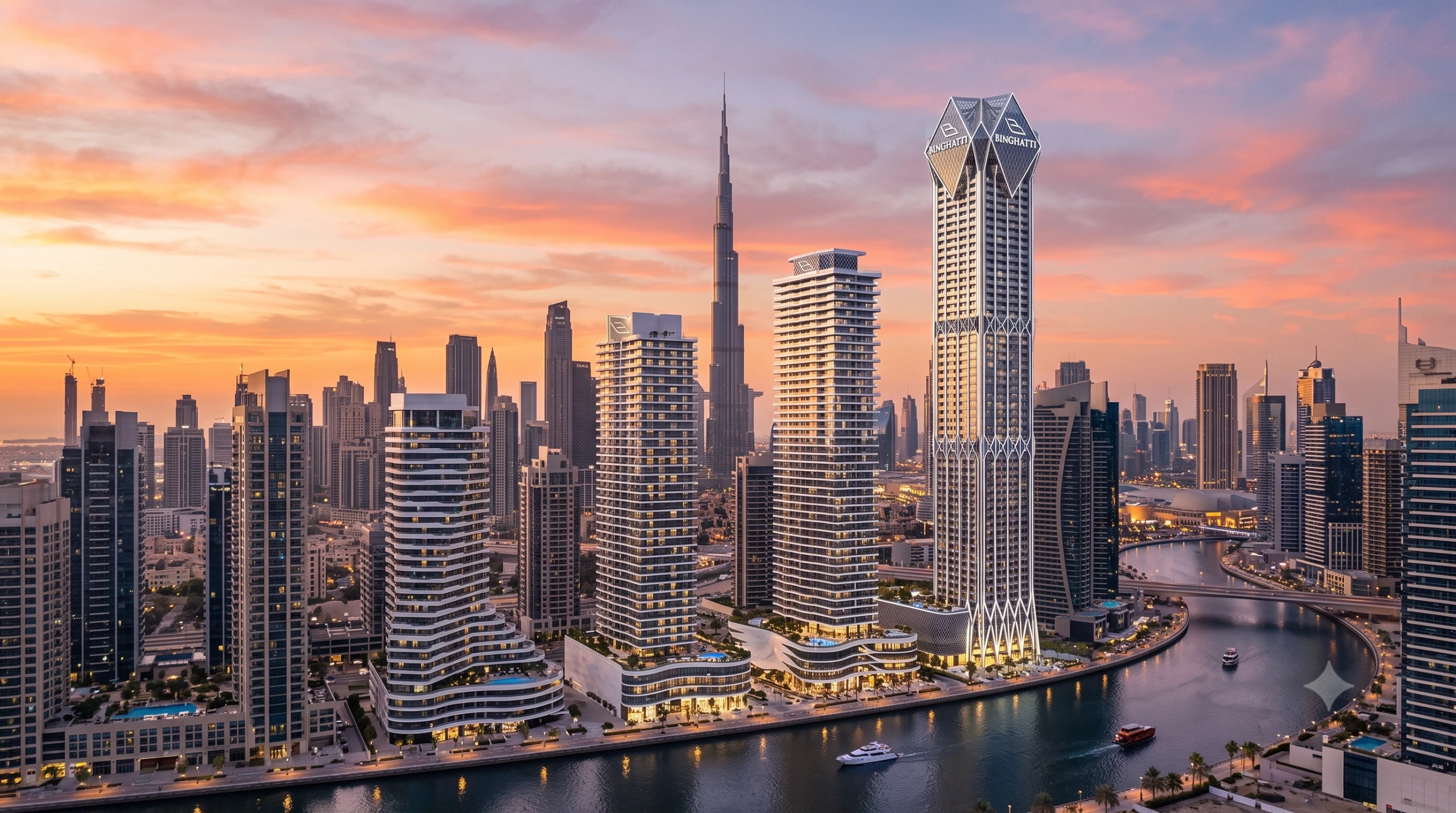 Binghatti off-plan projects in Dubai skyline