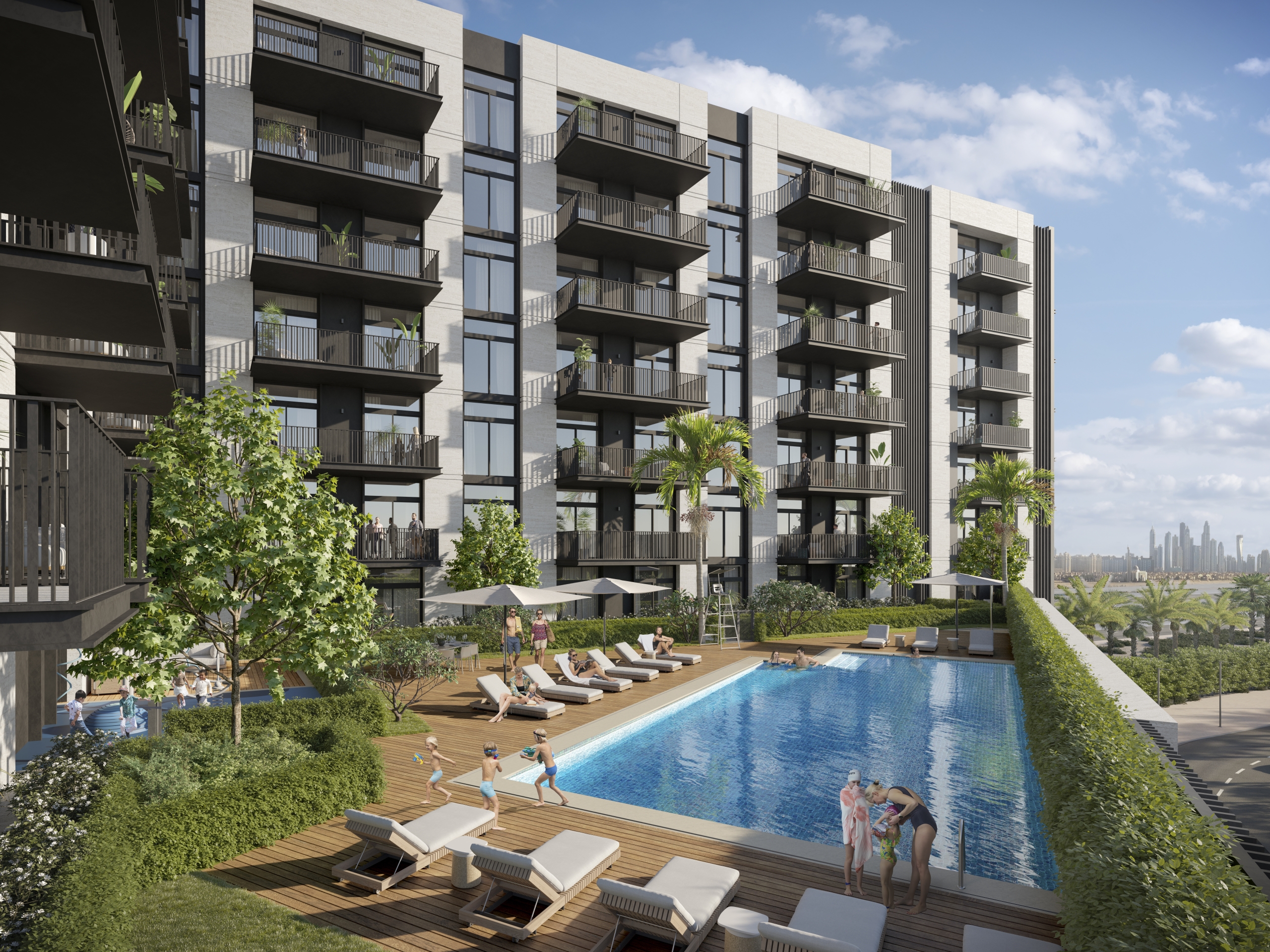 Rosemont Residences – pool deck Rosemont Residences Apartments | Ellington Properties | Broeck Real Estate