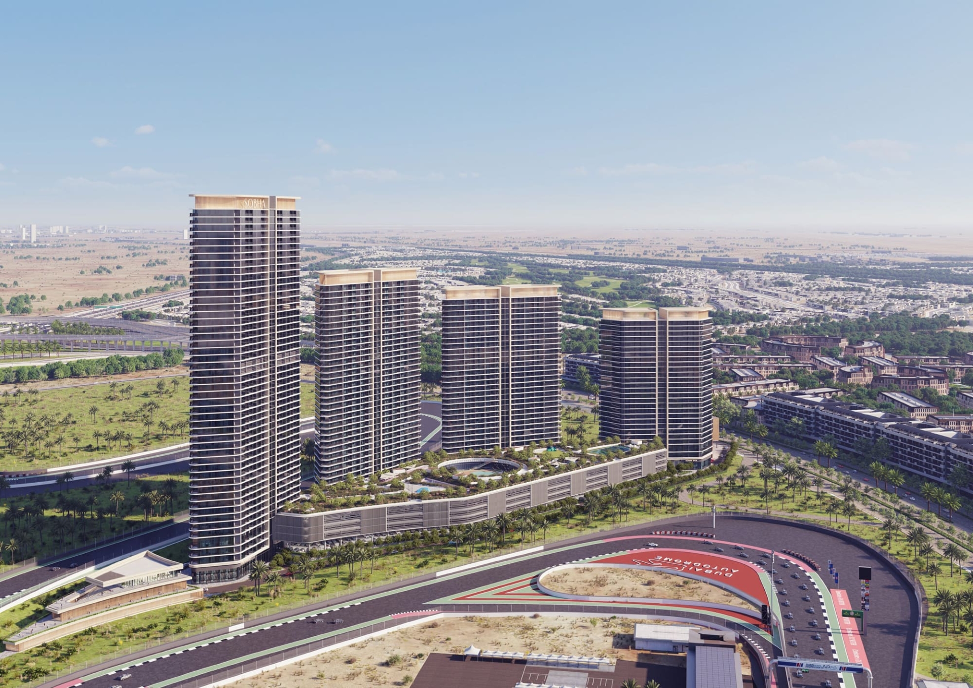 Sobha Solis Apartments at Dubai Motor City | Sobha Realty | Broeck Real Estate